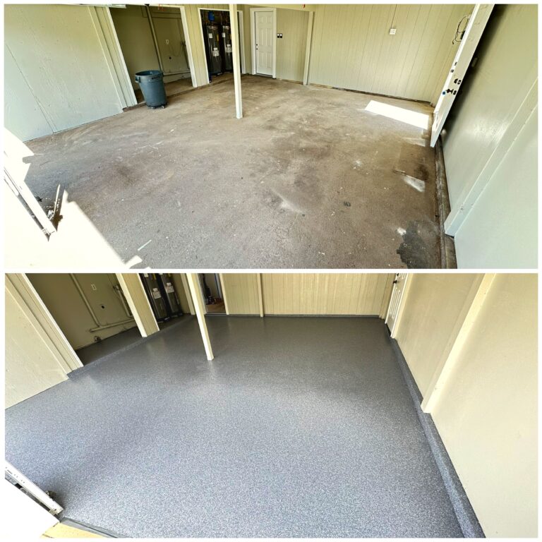 Flakes flooring system