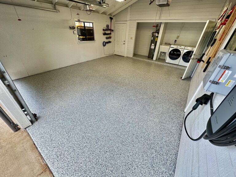 Flakes flooring system