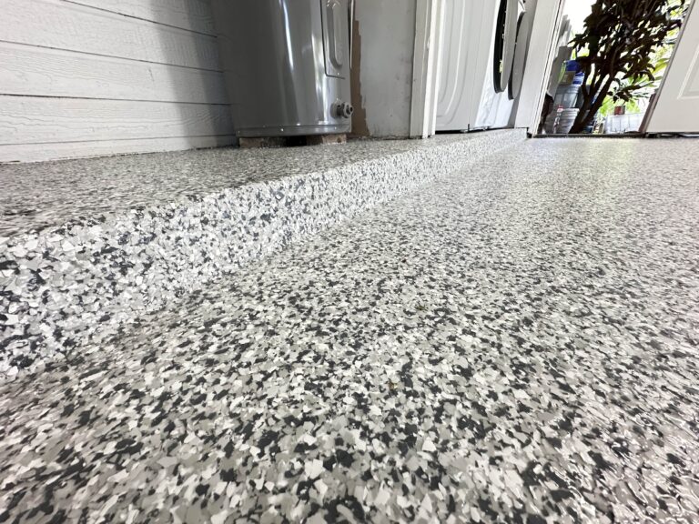 Flakes flooring system