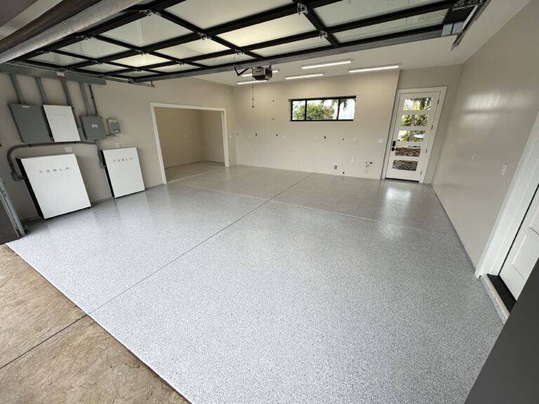 Flakes flooring system