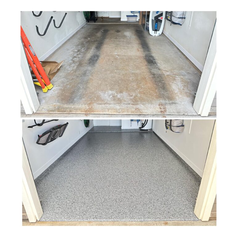 Flakes flooring system