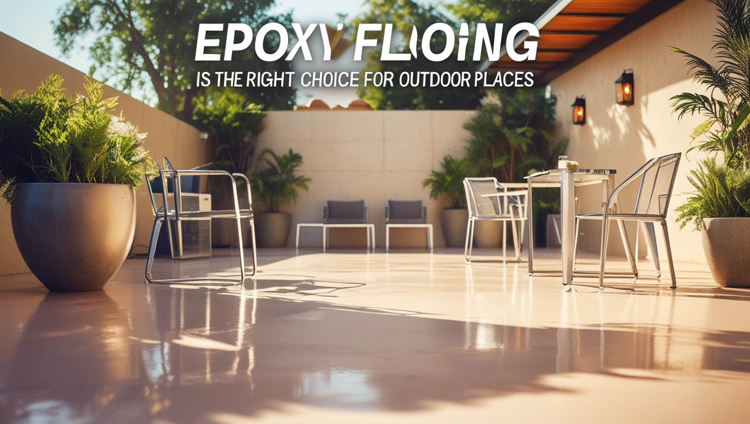 Epoxy Flooring Is the Right Choice for Outdoor Places
