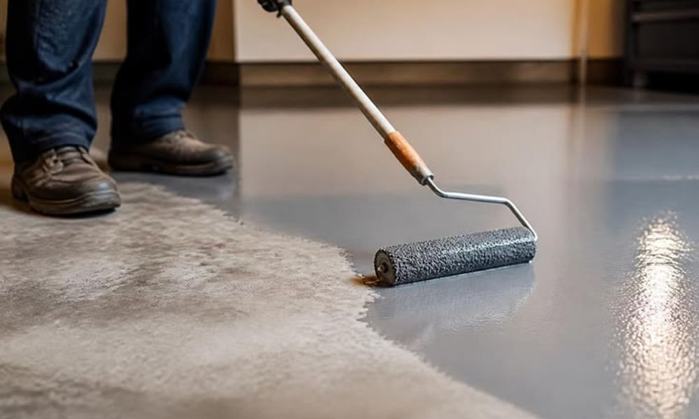 how to fix cracks in garage floor